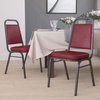 Flash Furniture Gray Fabric Banquet Chair with Silver Vein Frame, PK4 4-FD-BHF-1-SILVERVEIN-BCG-GG